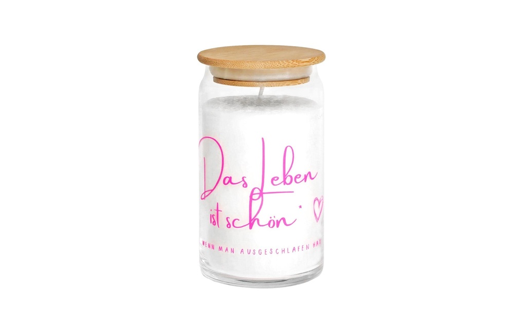 Candle Factory Bougie dans un verre La vie est belle 12 x 7 cm