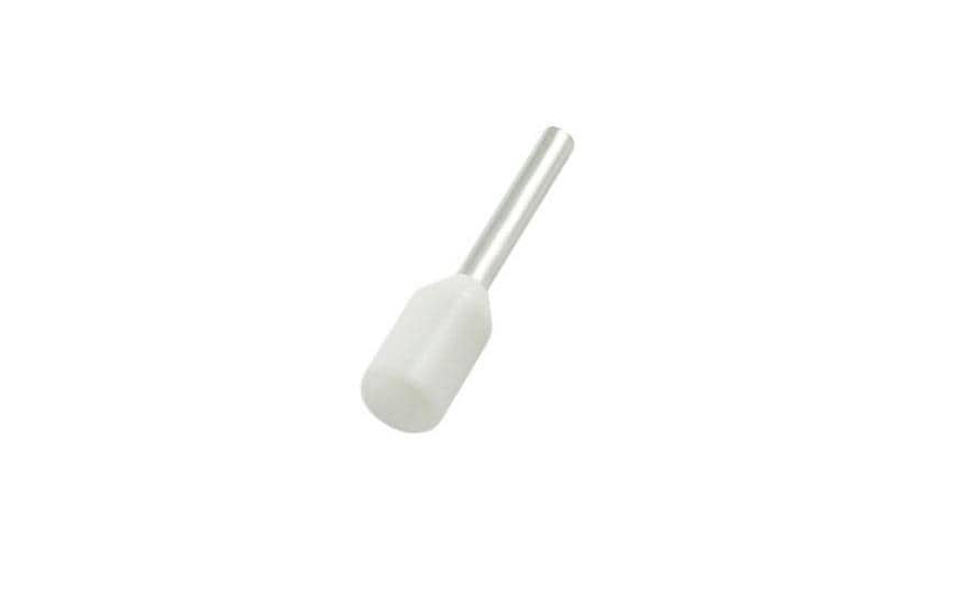 Weidmüller Cosses terminales H0.75/14 BD Blanc, 500 Pièce/s