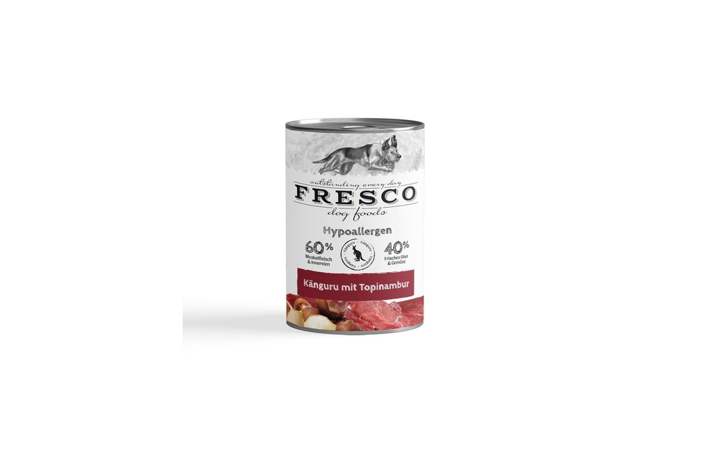 FRESCO Alimentation humide Kangourou hypoallergénique 400 g