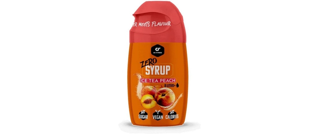 Go Fitness Sirop zéro – Ice Tea Peach - 65 ml Pêche 65