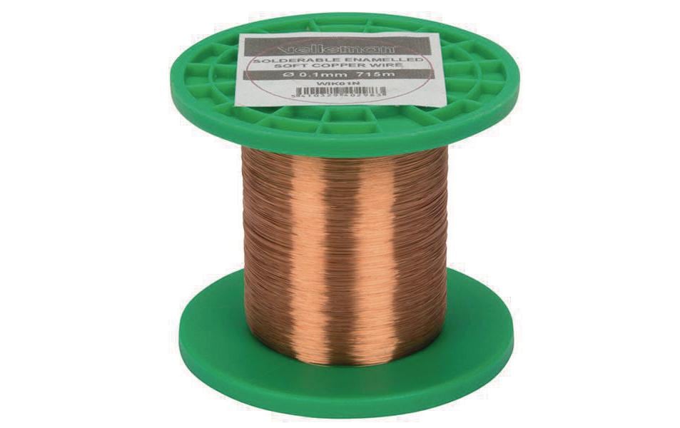 Velleman Fil de bobinage WIK01N, Ø0.1mm, 715m, 50g 1 Pièce/s