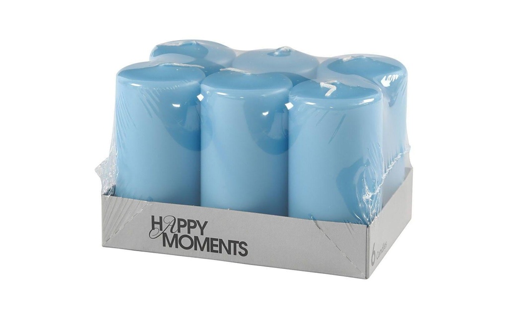Creativ Company Kits de bougies Ø 5 cm Bleu clair, 6 pièces