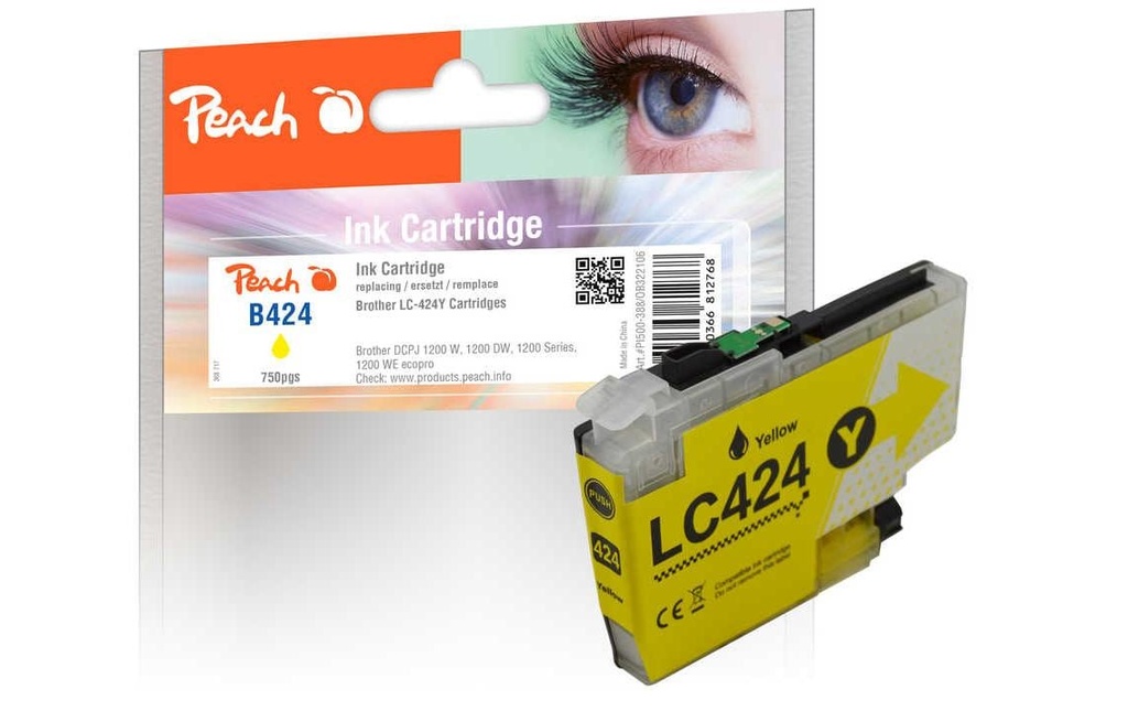Peach Encre Brother LC-424Y Yellow