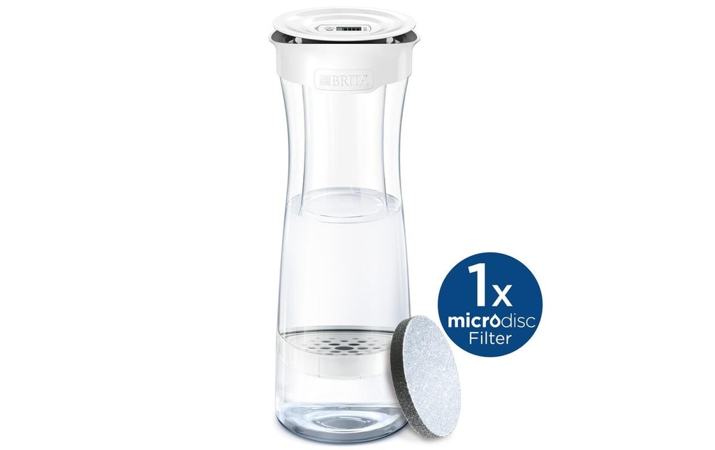BRITA Carafe filtrante blanche 1.3 l incl. 1 MicroDisc