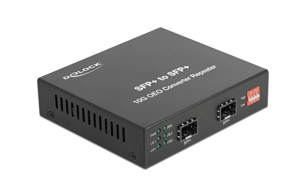 Delock Convertisseur de médias 10GBase-R SFP+ á SFP+