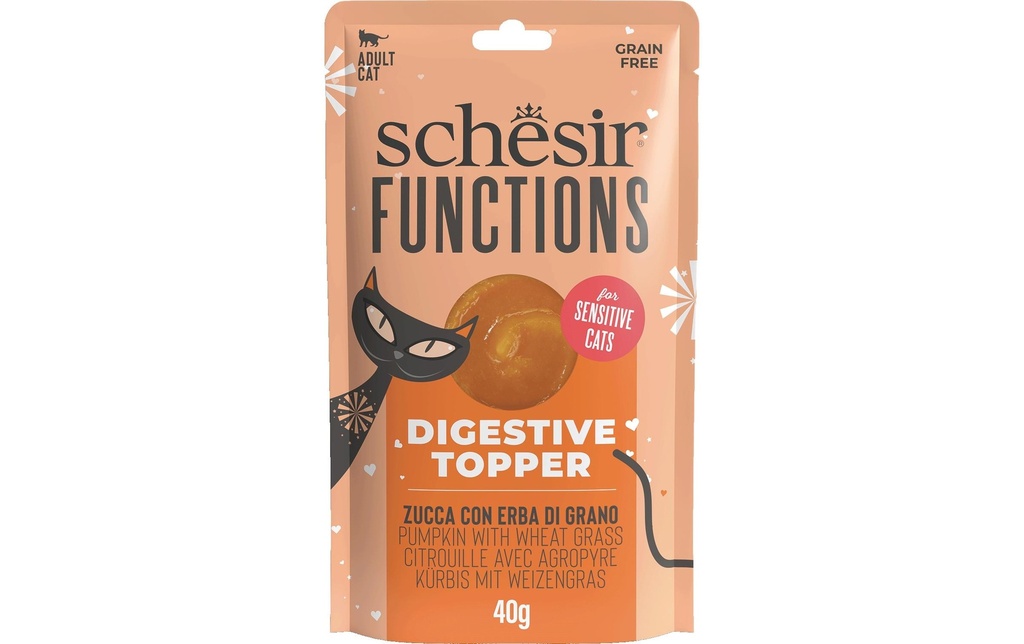 Schesir Functions Digestive Topper Potiron, 40 g