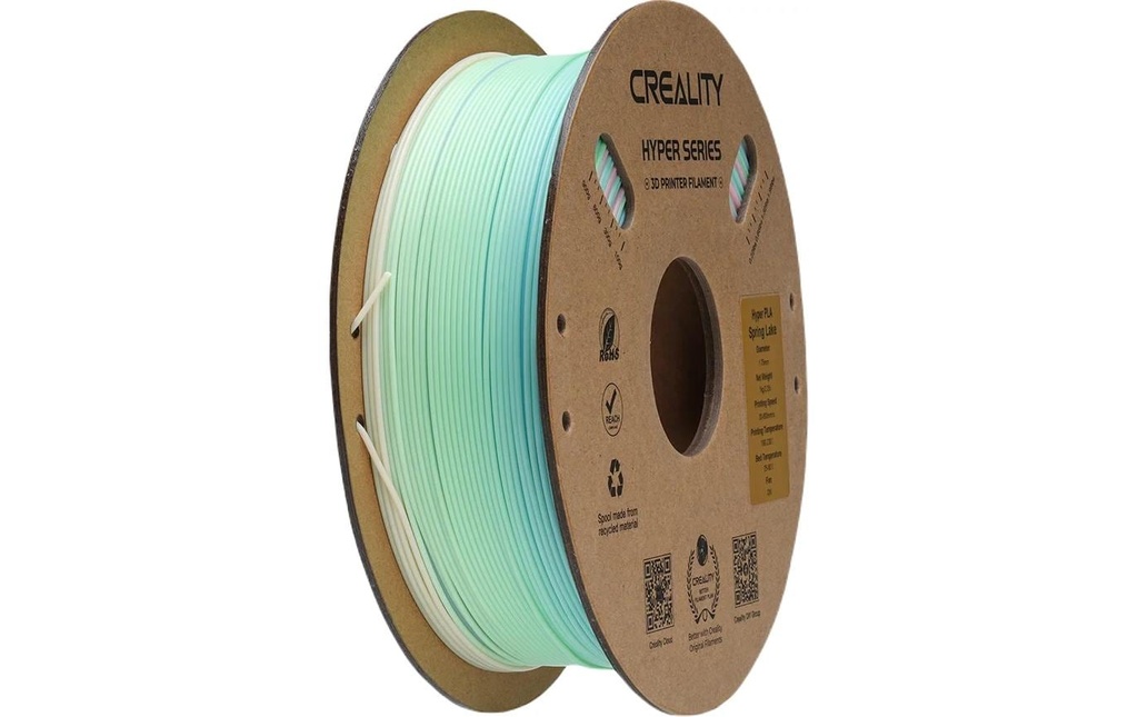 Creality Filament PLA Hyper, Arc-en-ciel Lac de Printemps, 1.75 mm, 1 kg