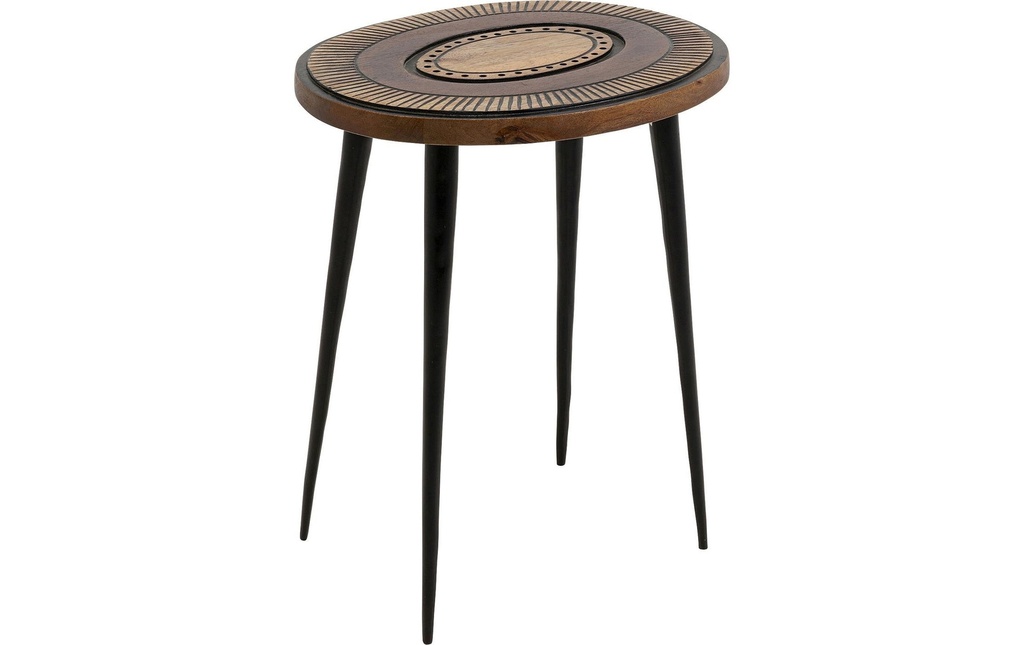 Kare Table d'appoint Medina 40 x 45 cm, Brun
