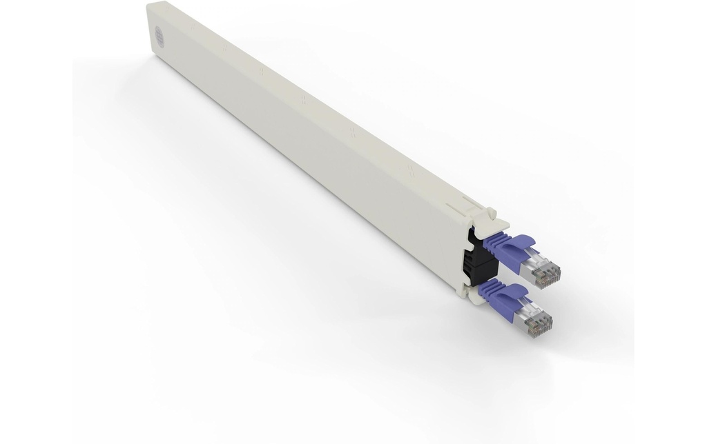 Patchbox patchbox.one / Cassette / 8RU / Cat 6A, STP, 0.8 m, Violet