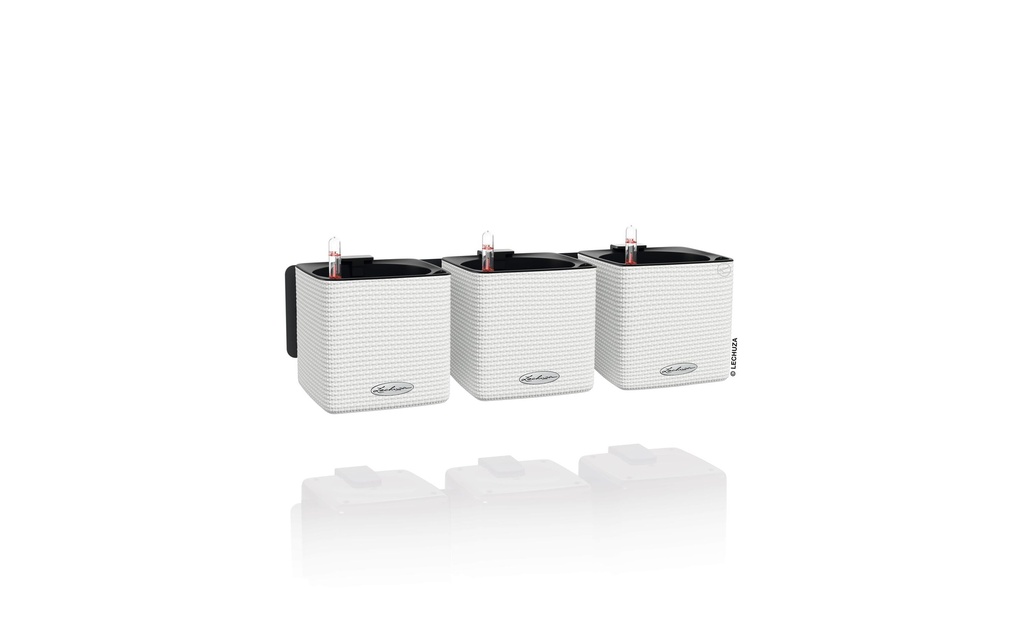 Lechuza Pot de fleur Green Wall Home Kit CO Blanc