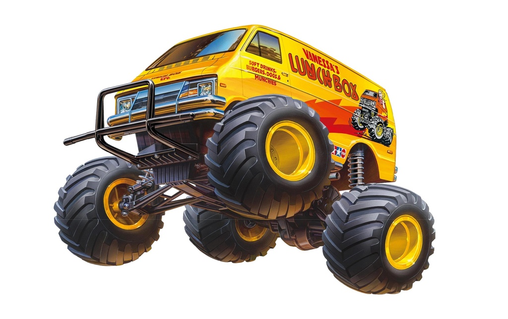 Tamiya Monster Truck Boîte à lunch EVO Kit de construction, 1:12