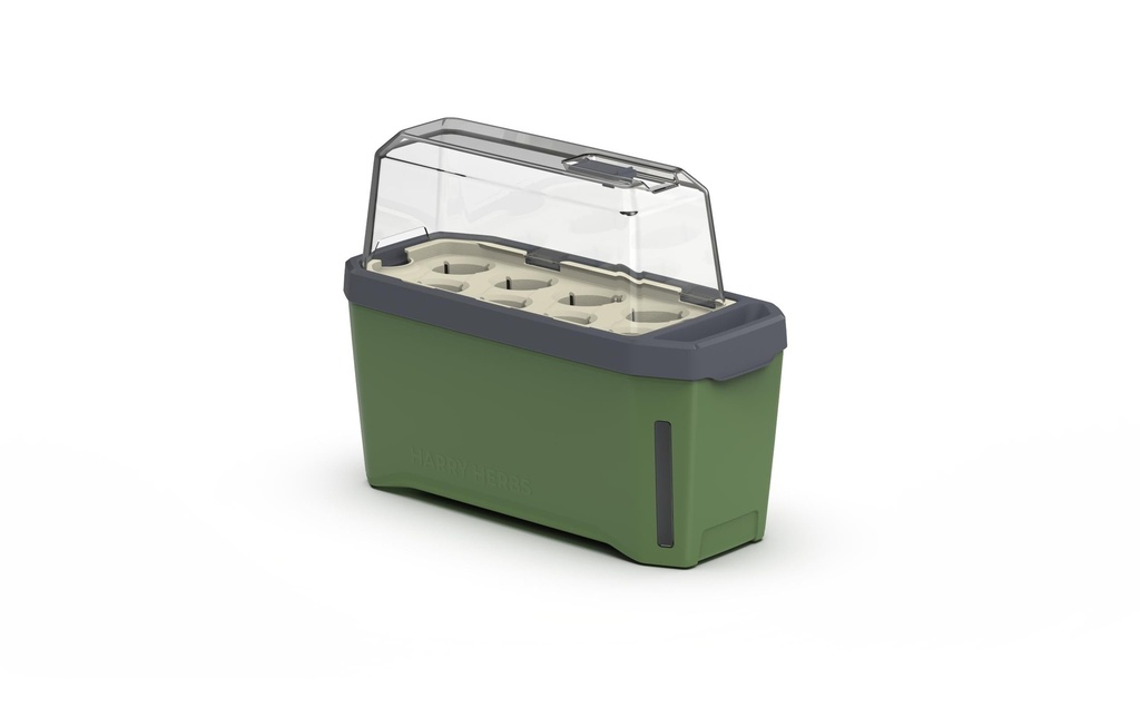 Gusta Garden Pot à herbes aromatiques HARRY HERBS avec hotte, Vert foncé