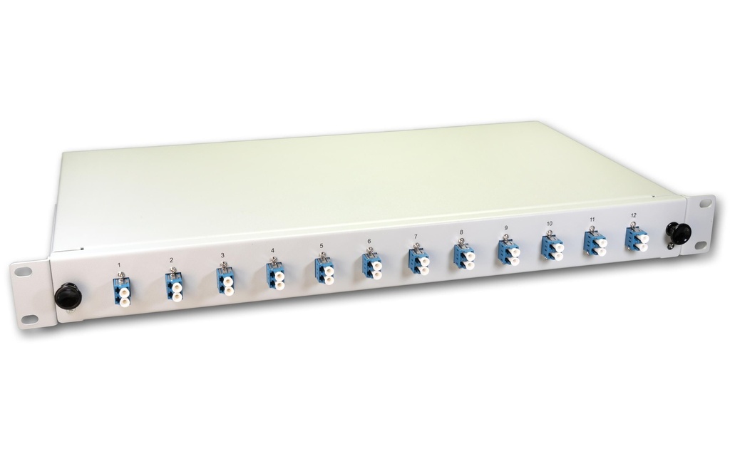 Lightwin Boîte d’épissure 24 fibres, 12x DLC SM, 9/125µm OS2 Pigtail