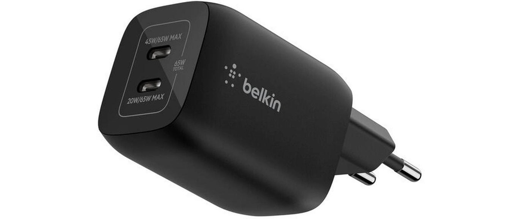 Belkin Chargeur mural USB BoostCharge 65W, noir