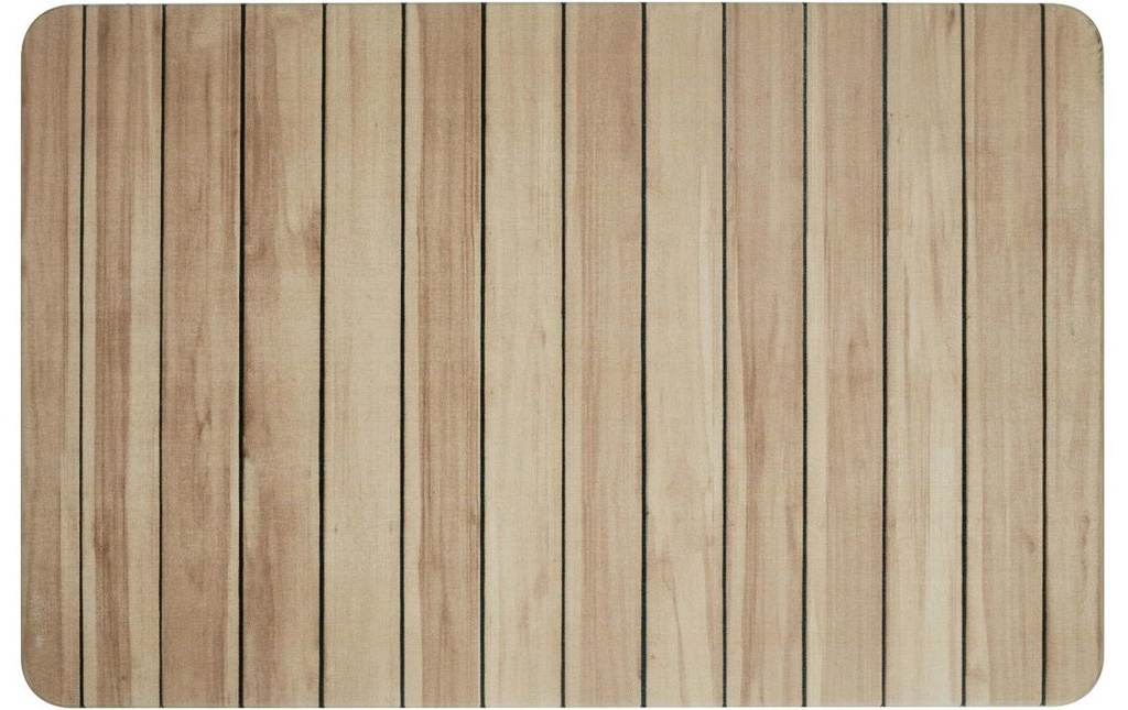 Wenko Tapis de bain Lepiana 60 x 39 cm, Brun clair