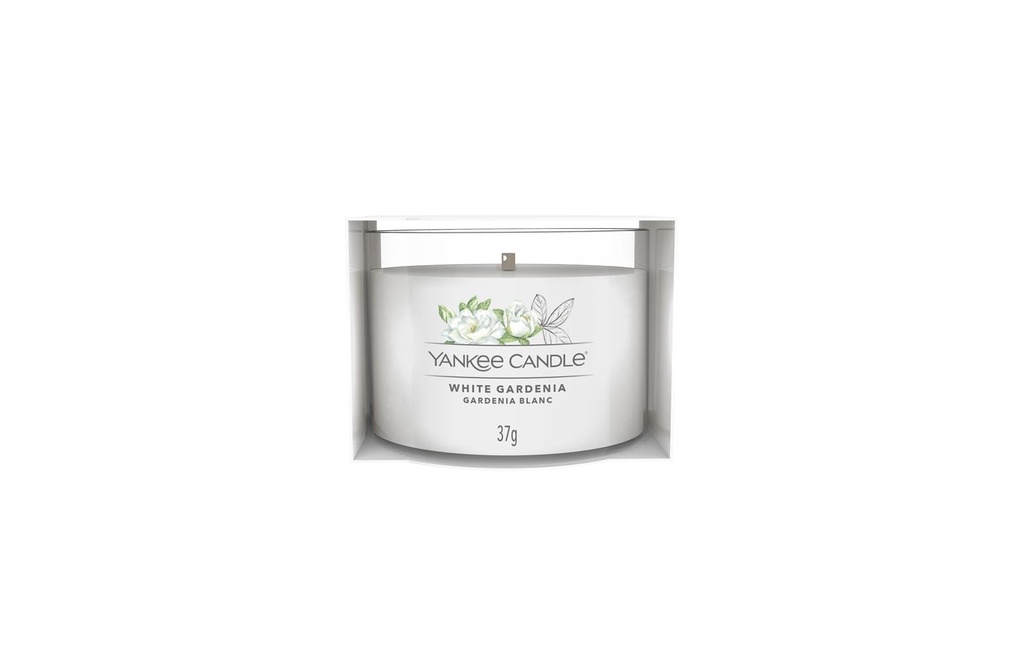 Yankee Candle Signature Bougie parfumée White Gardenia Signature 37 g