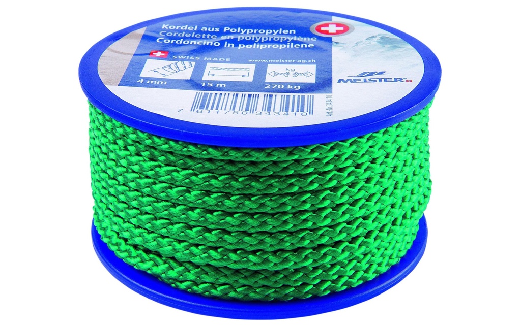 Meister Cordon Ø 4 mm, 15 m, 270 kg, verdoyant