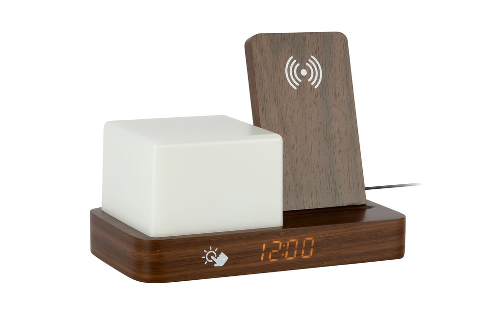 KARLSSON Réveil Retro Night Light LED Marron moka