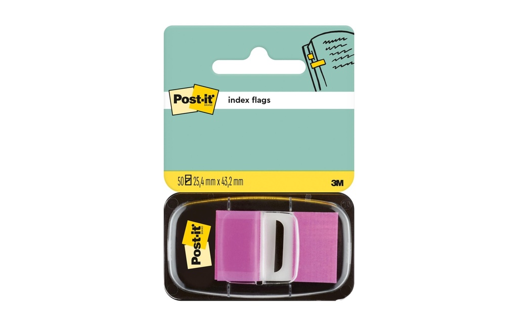 Post-it Marque-page Index Post-it Violet, 50 pièces