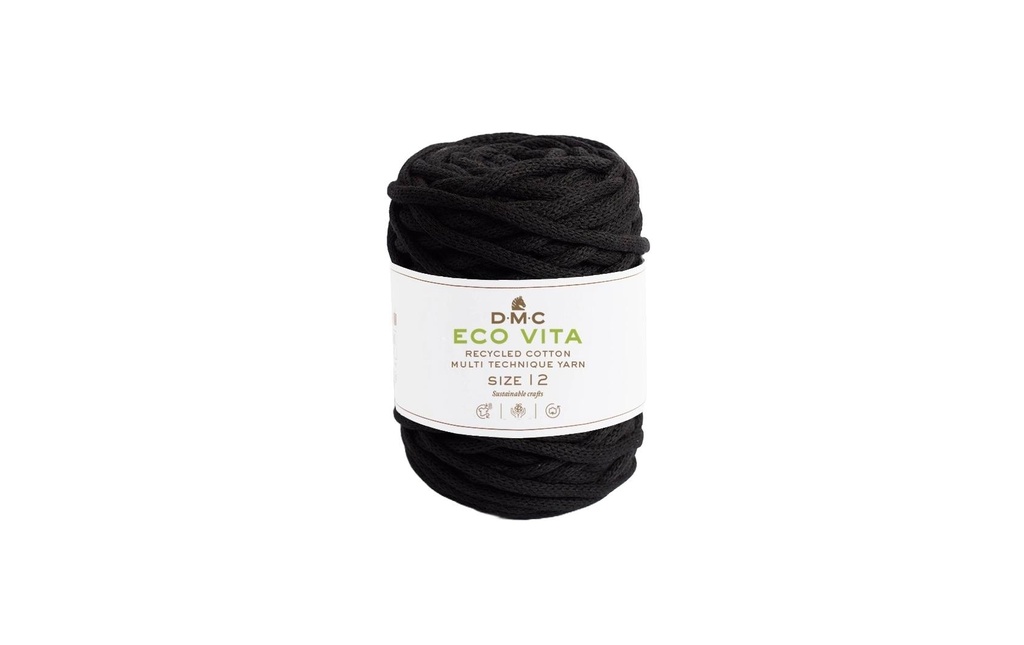 DMC Laine Nova Vita Macramee Cord 250 g Noir