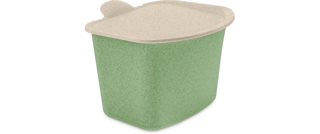 Koziol Seau de recyclage Bibo 3 l, Leaf Green