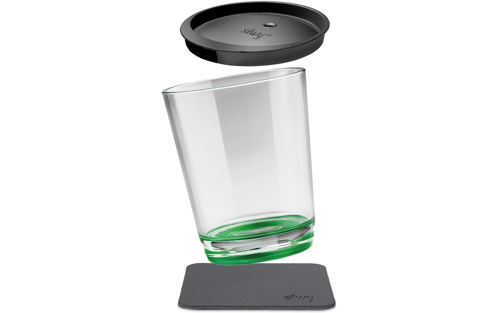 Silwy Gobelet magnétique en plastique Triple Vert
