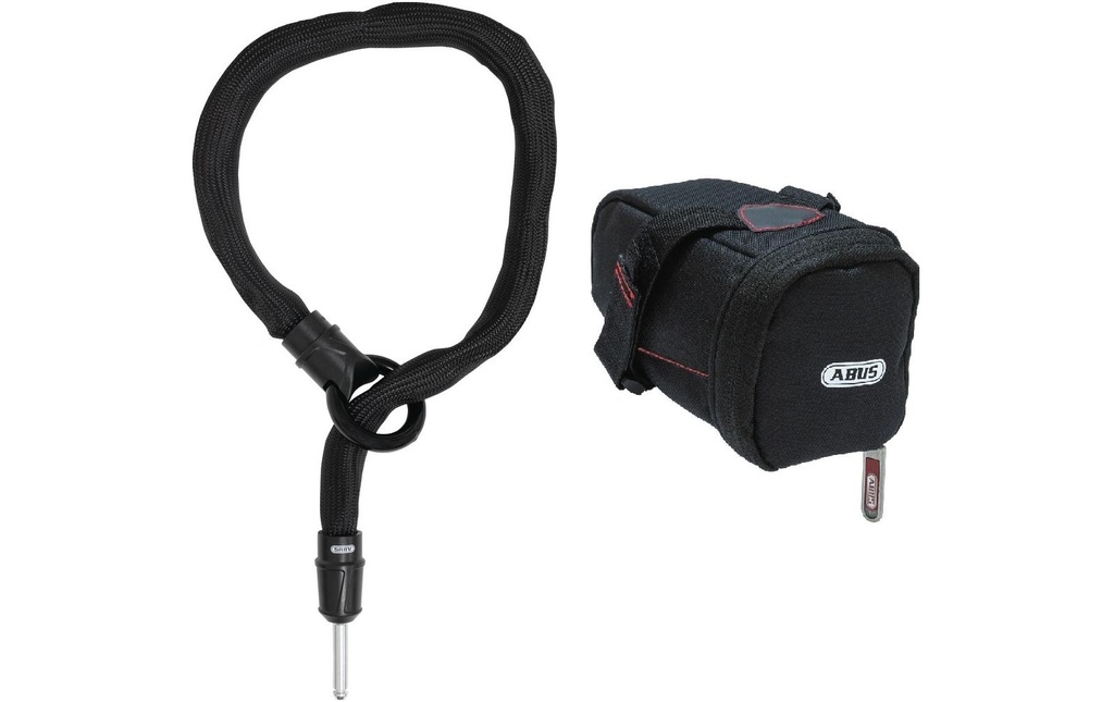 Abus Chaîne à boucles Adaptor Chain IVY 6KS/100, avec sacoche de selle