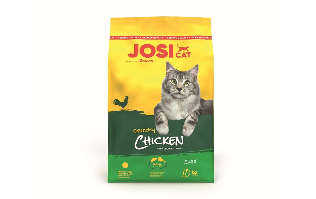 Josi Cat & Dog by Josera Alimentation sèche JosiCat Crunchy Chicken, Adulte, 10 kg
