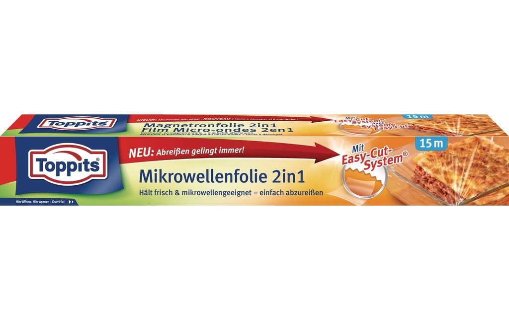 Toppits Film micro-ondes 2 en 1 1 Pièce/s, Transparent