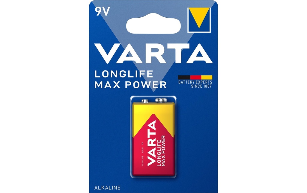 Varta Pile Longlife Max Power 9V E-Block , 1 Pièce/s