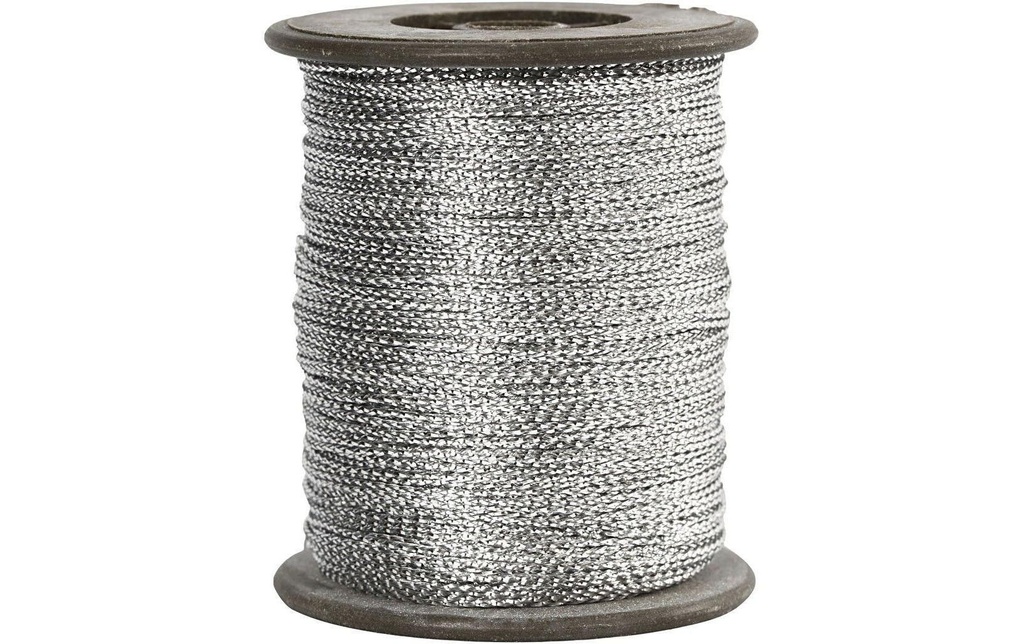 Creativ Company Ficelle de suspension 0.5 mm x 100 m, Argenté