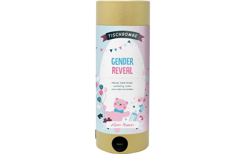 Artoz Bombe de table Gender reveal Girl sans allumage