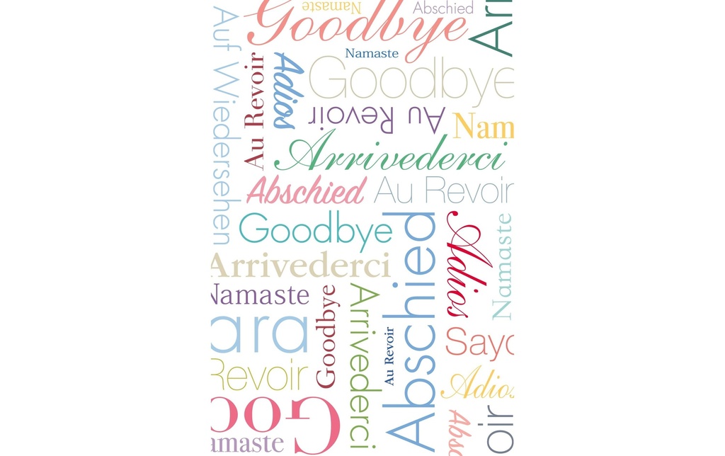 ABC Carte d’adieu Au revoir B6