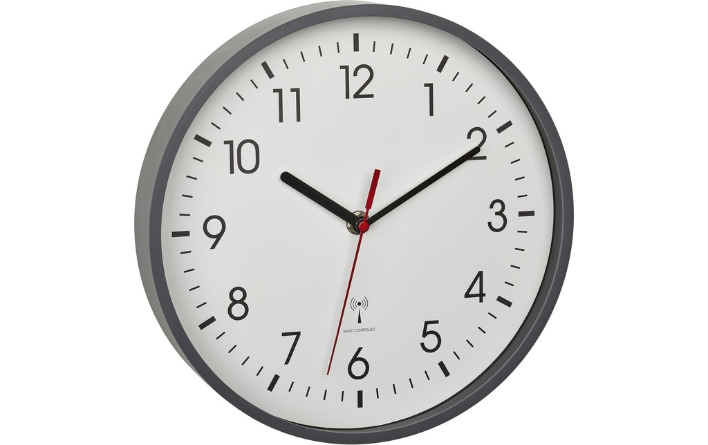 TFA Dostmann Horloge murale radio Horloge murale radio Gris