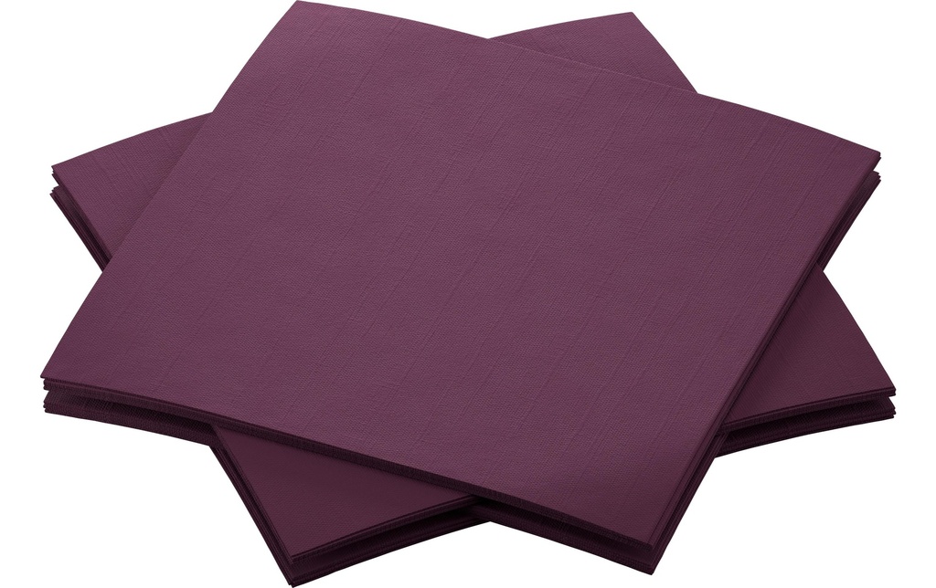 Duni Serviettes à cocktail 20 cm x 20 cm, 180 Pièce/s, Violet