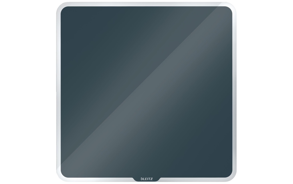 Leitz Cosy tableau blanc en verre 45 x 45 cm, Gris