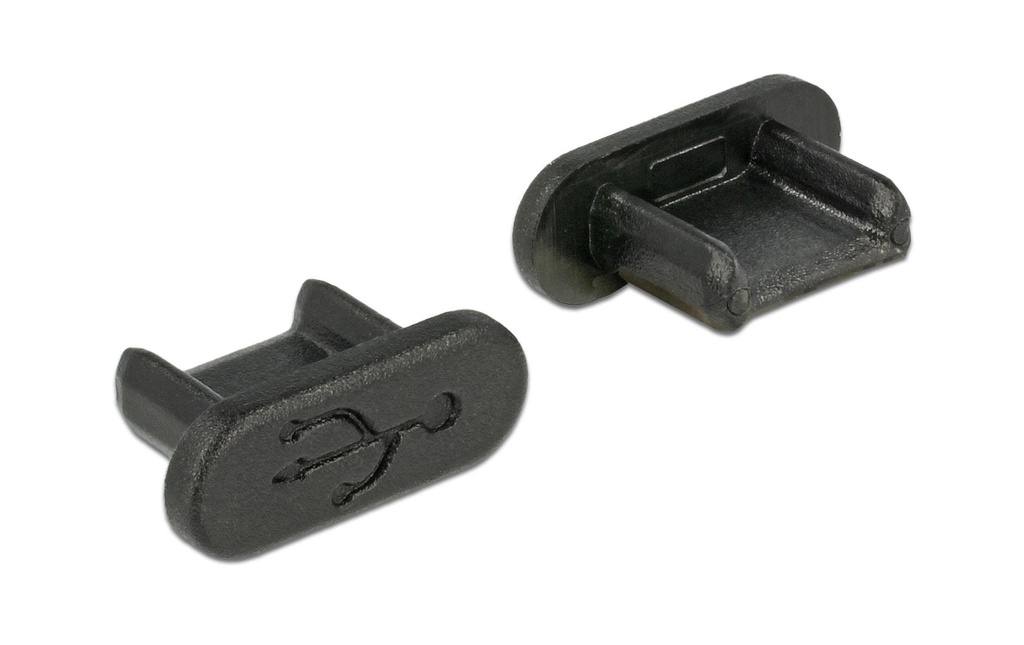 Delock Fiche borgne USB-MicroB 10 pièces Noir