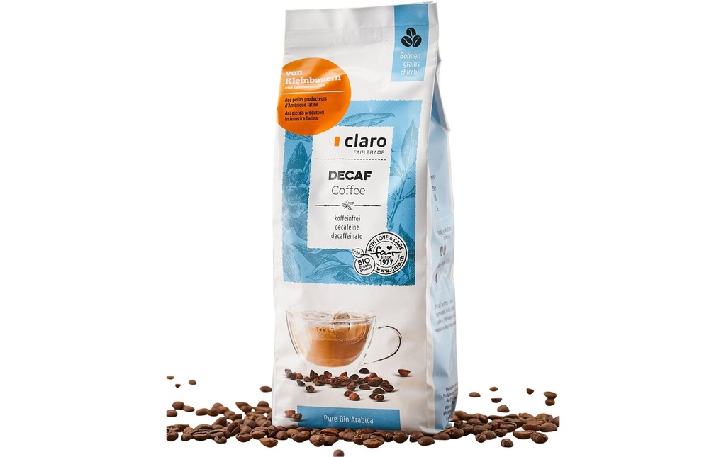Claro Grains de café Decaffeinato 500 g