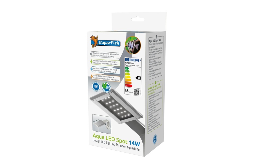 SuperFish Lampe d'aquarium Aqua Led Spot 14W