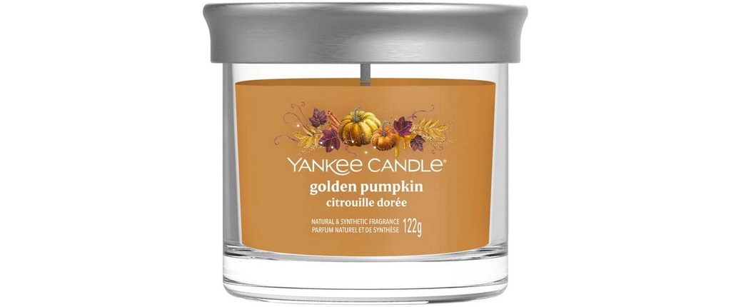 Yankee Candle Signature Bougie parfumée Golden Pumpkin Petit tumbler