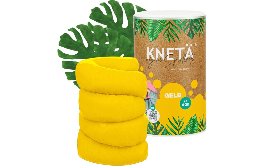 KNETÄ Plasticine Boîte en papier XXL 1 kg Jaune