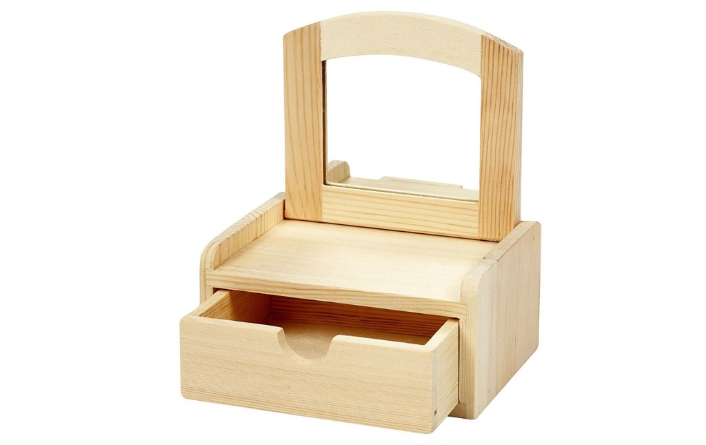 Creativ Company Article en bois 12 cm avec miroir