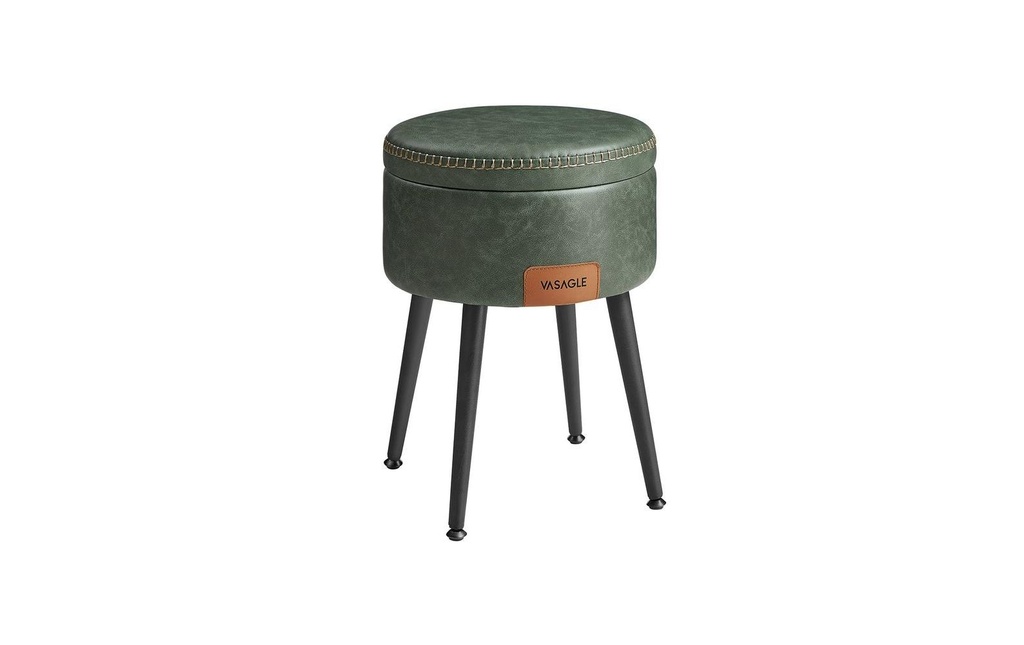 VASAGLE Tabouret 32 cm, Vert