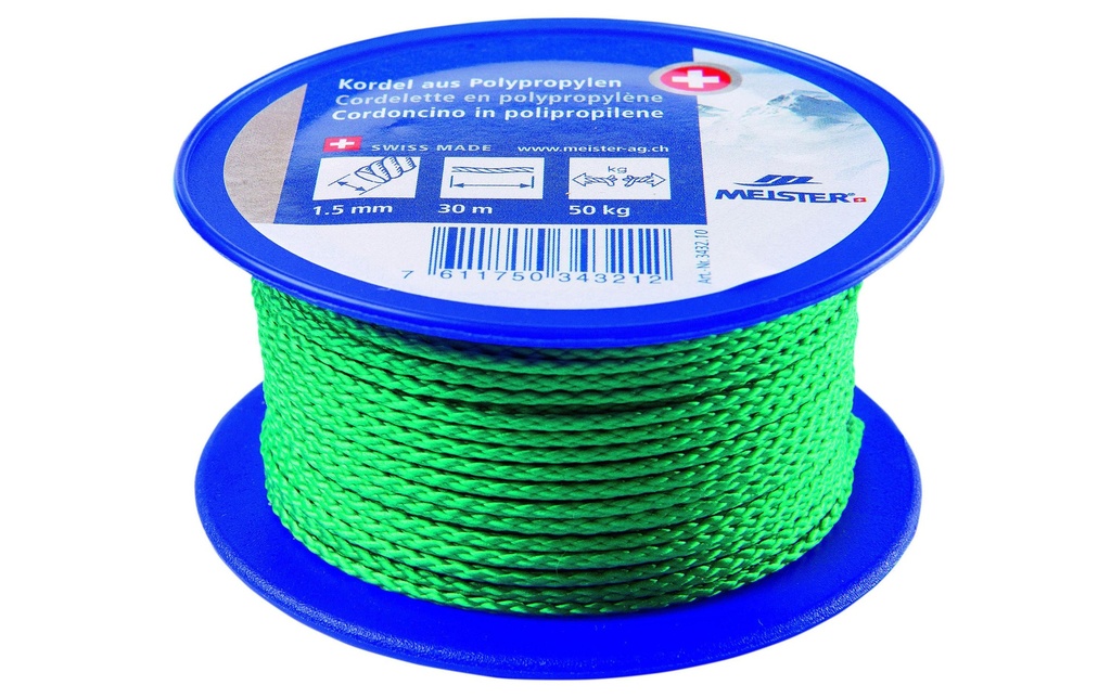 Meister Cordon Ø 1,5 mm, 30 m, 50 kg, verdoyant