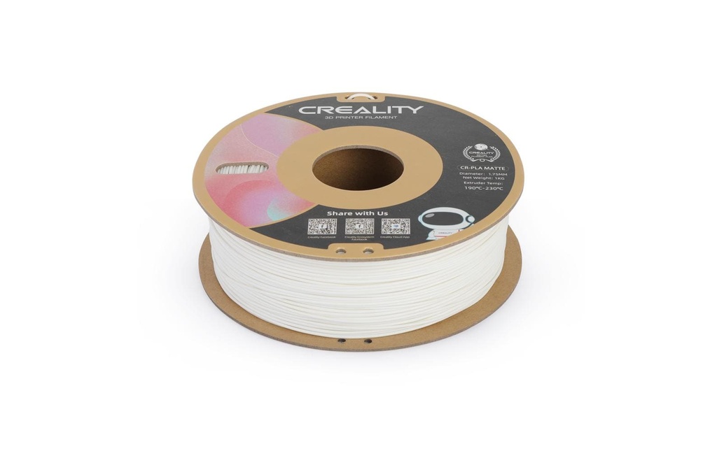 Creality Filament PLA, Blanc de chaux, 1.75 mm, 1 kg