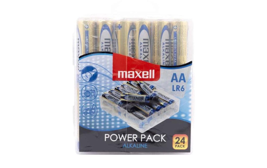 Maxell Europe LTD. Pile Alkaline AA , 24 Pièce/s