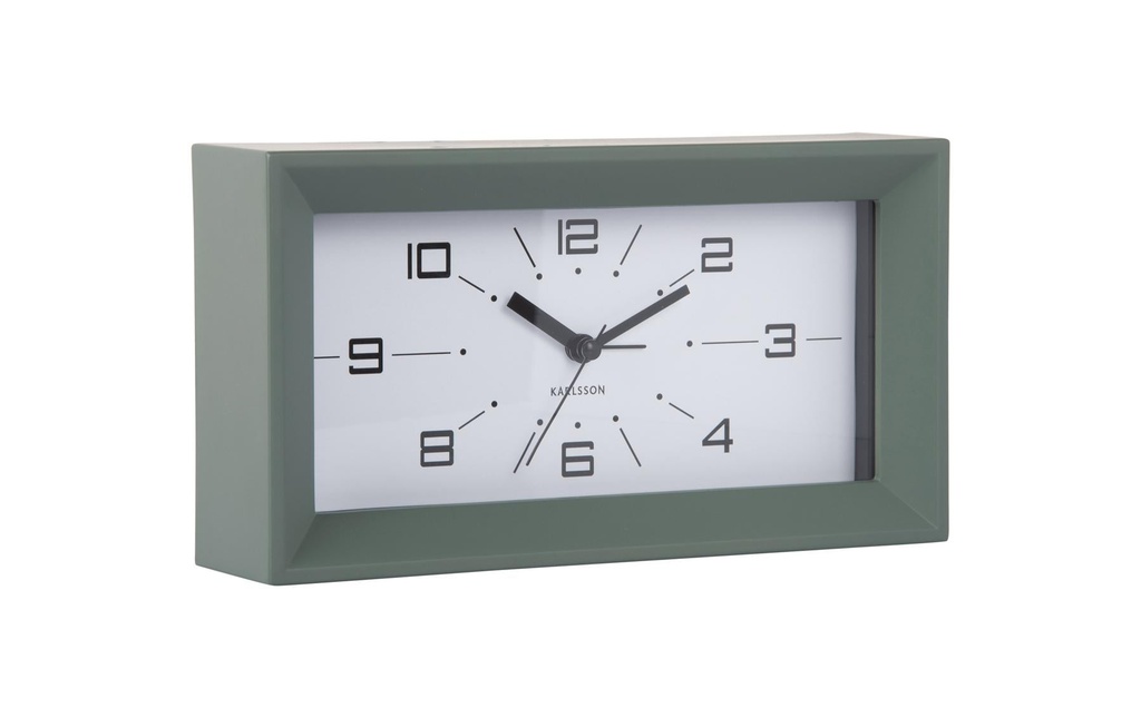 KARLSSON Réveil Lujo Rectangle Jungle Green