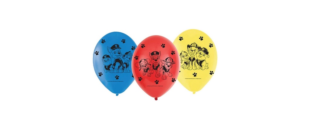 Amscan Ballon de baudruche Paw Patrol 6 pièces