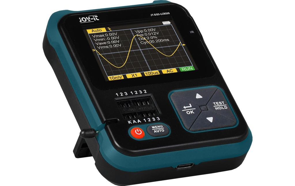 jOY-iT Appareil mobile 3 en 1 Oscilloscope, générateur de signaux, testeur de composants
