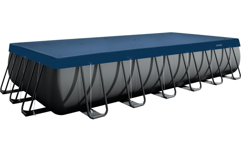 Intex Bâche pour piscine Deluxe tous temps 7.3 m x 3.6 m, bleu foncé